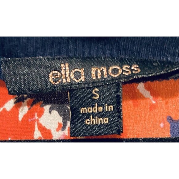 Ella Moss Womens Small Rose Garden Pullover Top Silk Sweatshirt Cottagecore Boho - Picture 4 of 6